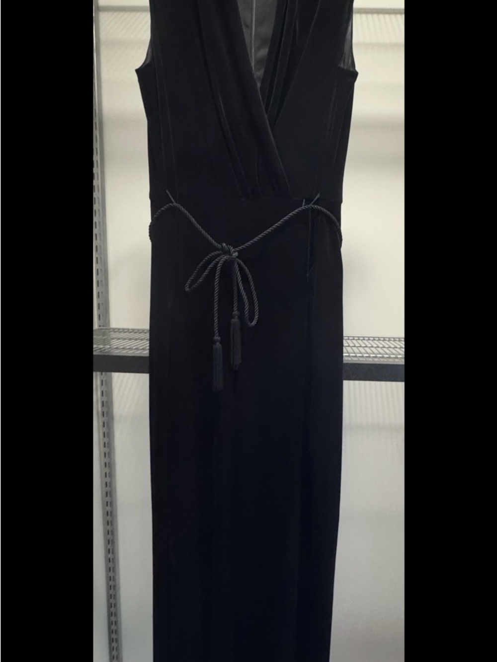 Vince Camuto Black Sleeveless jumpsuit with Rope Tie